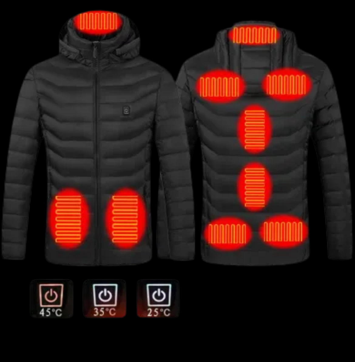 Beheizte Herren Jacke