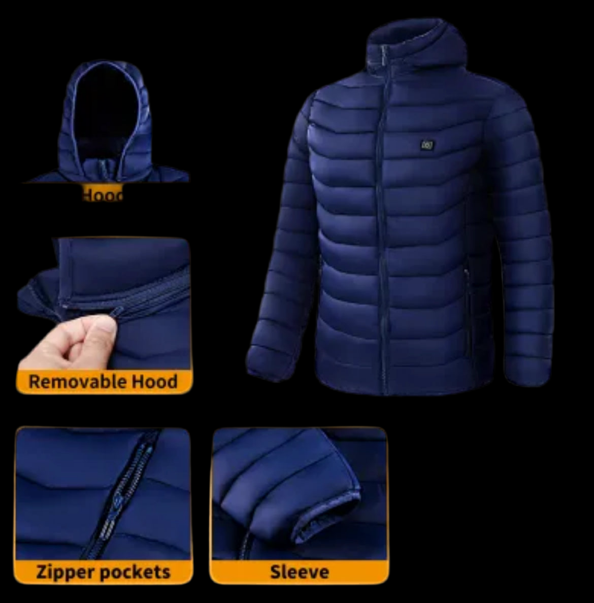 Beheizte Herren Jacke